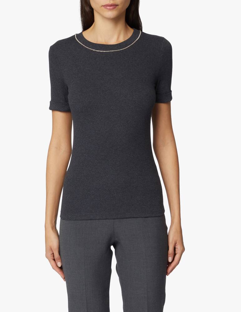 rinascente Peserico Cotton ribbed t-shirt