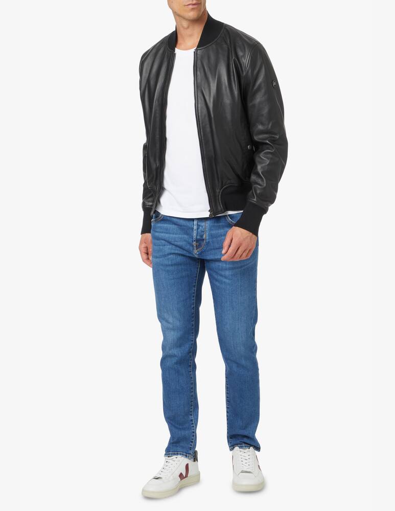 rinascente Matchless Corris bomber lthr - black
