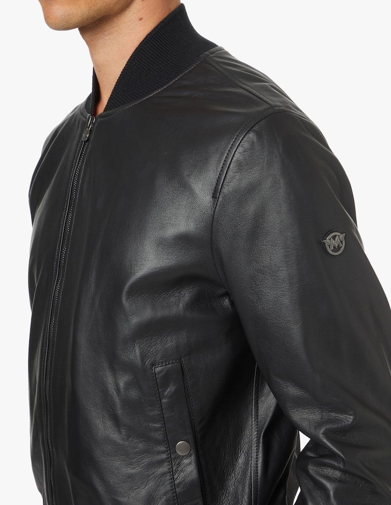 rinascente Matchless Corris bomber lthr - black