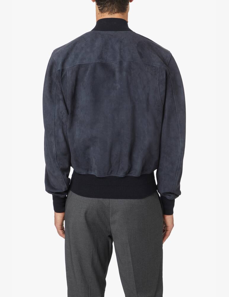 rinascente Matchless Ian bomber suede jacket - blue