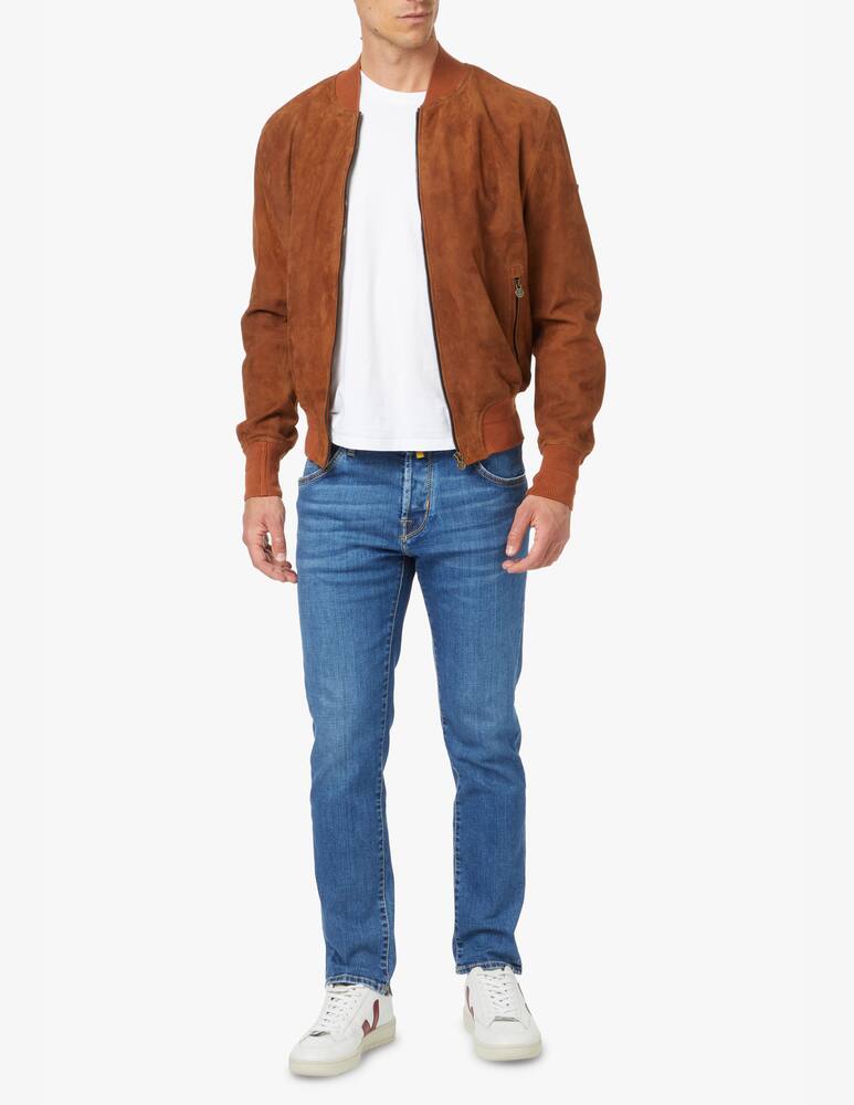 rinascente Matchless Giacca bomber ian in suede - marrone