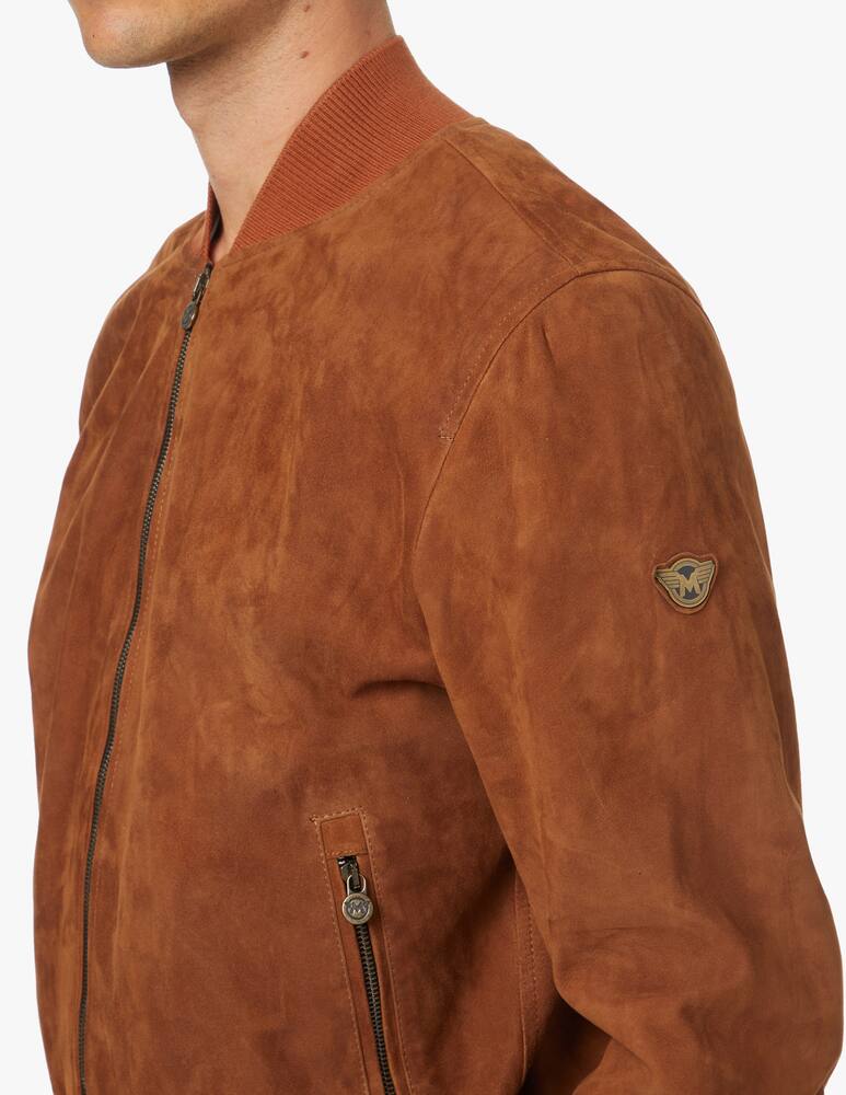 rinascente Matchless Giacca bomber ian in suede - marrone