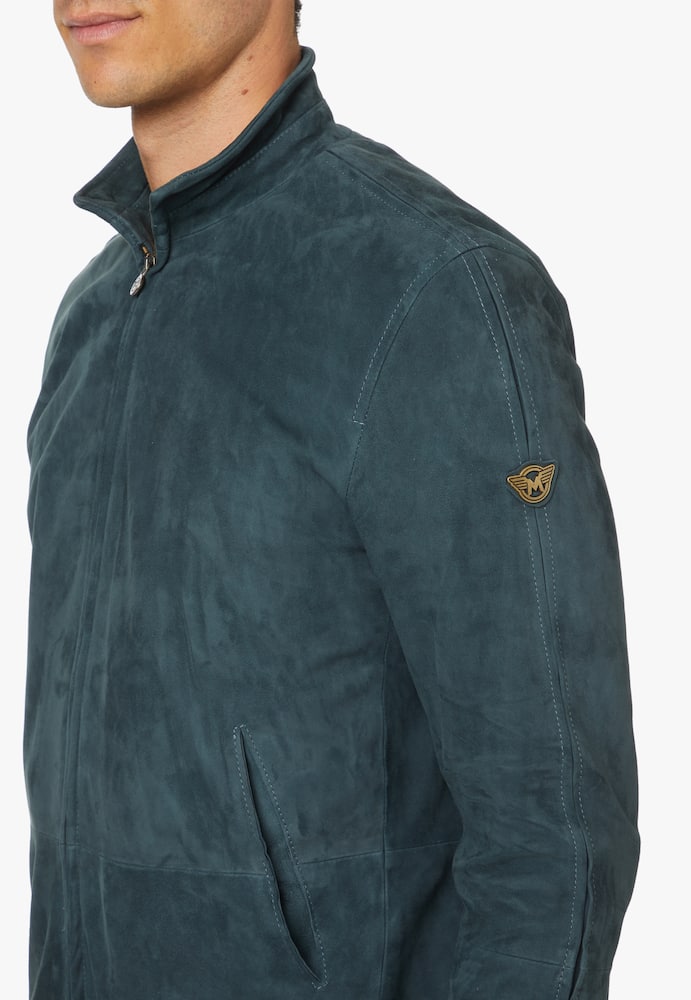 rinascente Matchless Giacca craig in suede - blu