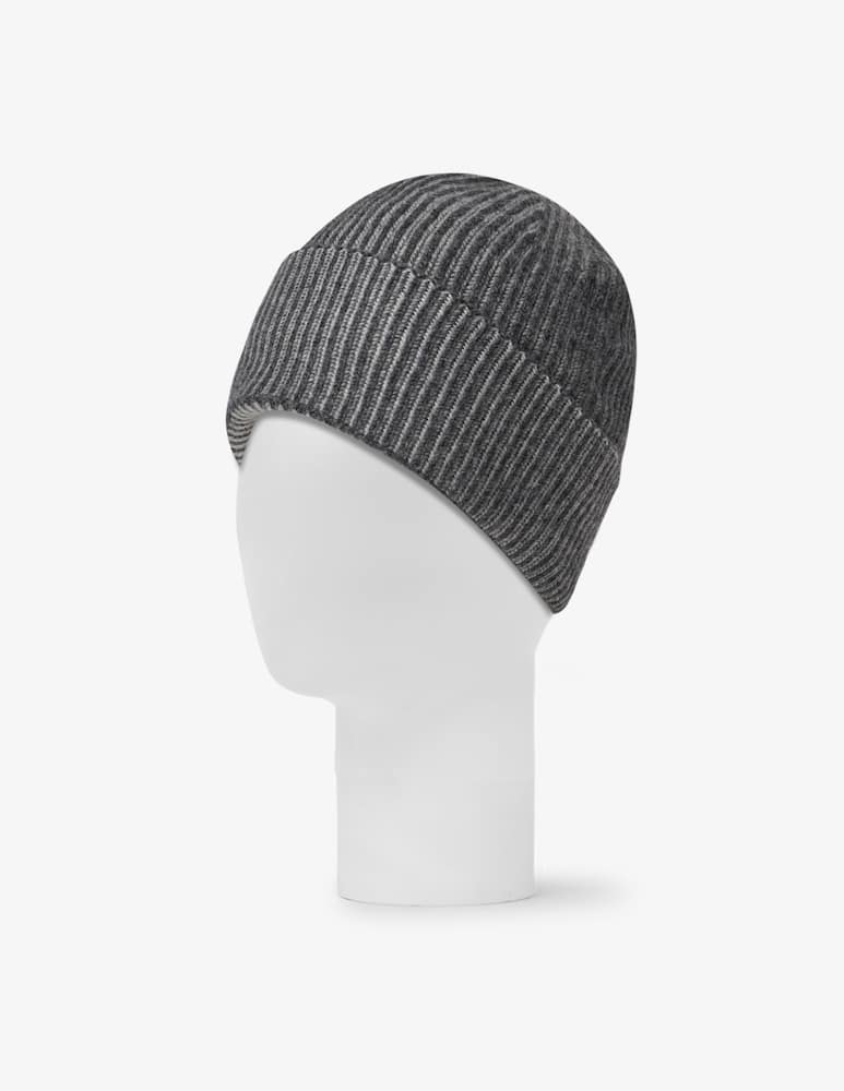 Pure Cashmere chunky ribbed beanie - picture 1 Pure Cashmere chunky ribbed beanie - picture 1