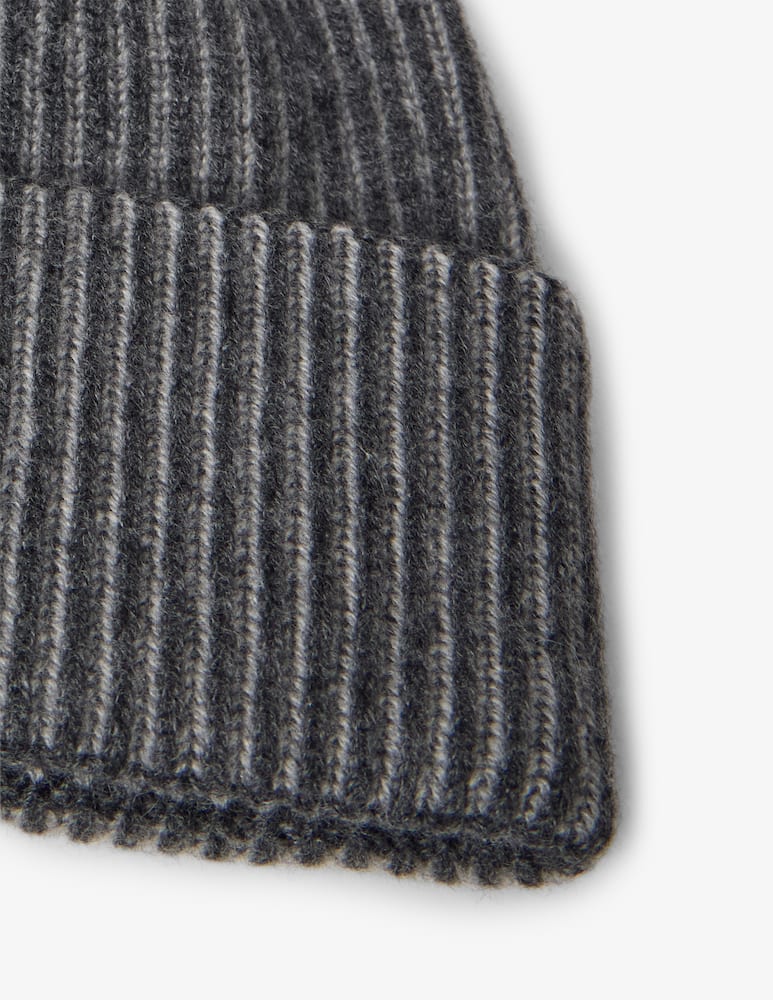 Pure Cashmere chunky ribbed beanie - picture 4 Pure Cashmere chunky ribbed beanie - picture 4