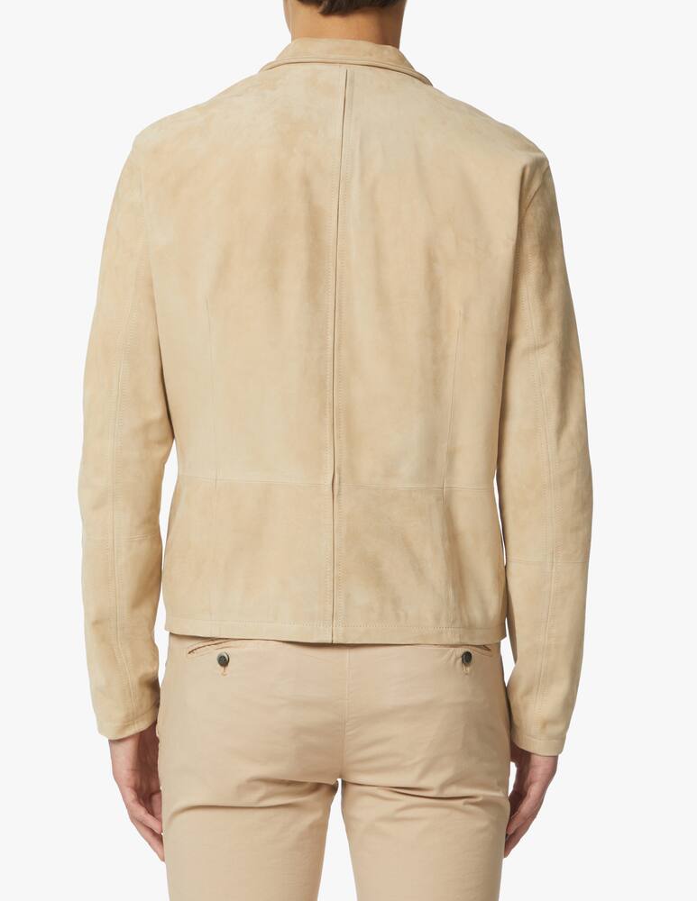 rinascente Matchless Giacca craig in suede - beige