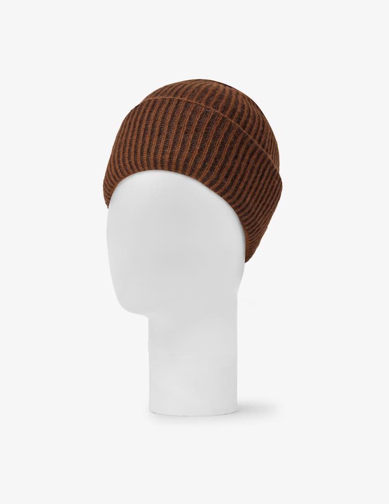 Pure Cashmere Ribbed beanie - picture 1 Pure Cashmere Ribbed beanie - picture 1