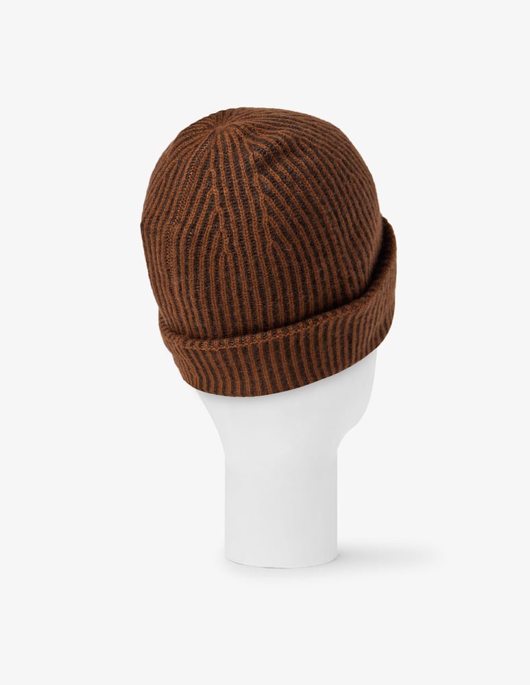 Pure Cashmere Ribbed beanie - picture 3 Pure Cashmere Ribbed beanie - picture 3
