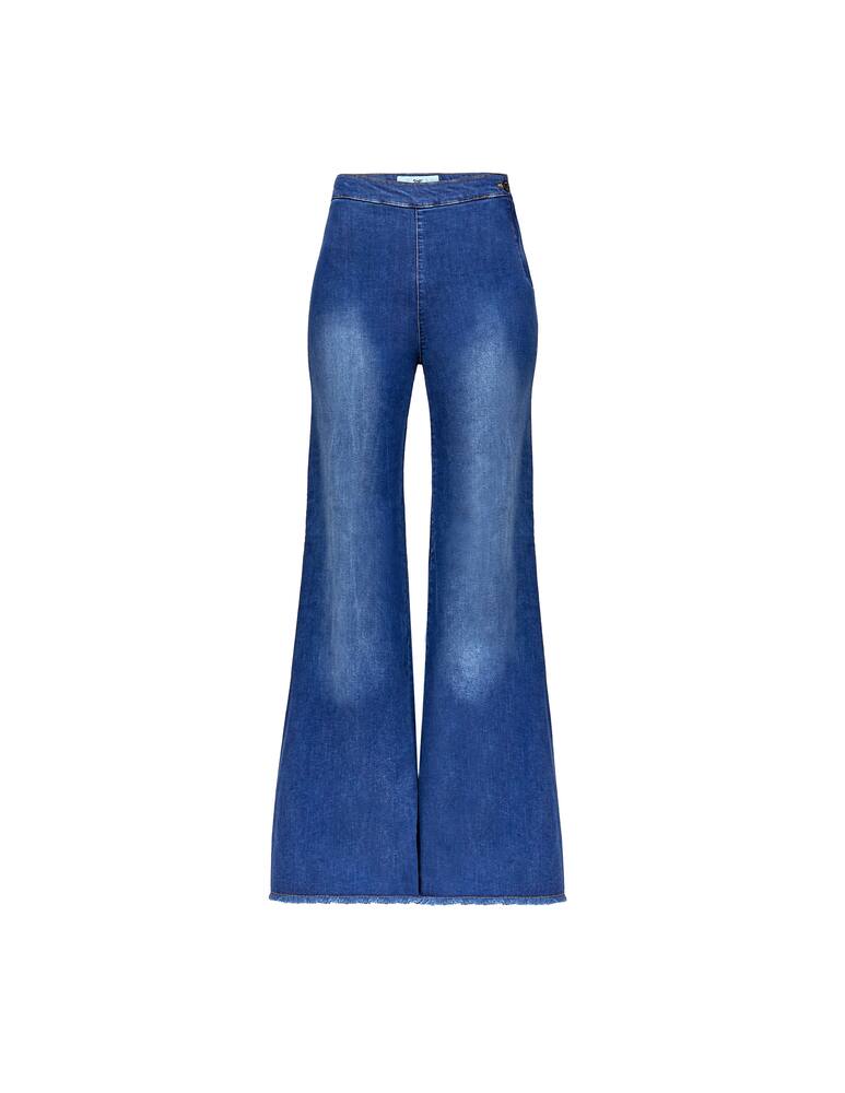 Shaft Jeans a gamba larga e vita alta elasticizzati Milly - blu - immagine 4 Shaft Jeans a gamba larga e vita alta elasticizzati Milly - blu - immagine 4