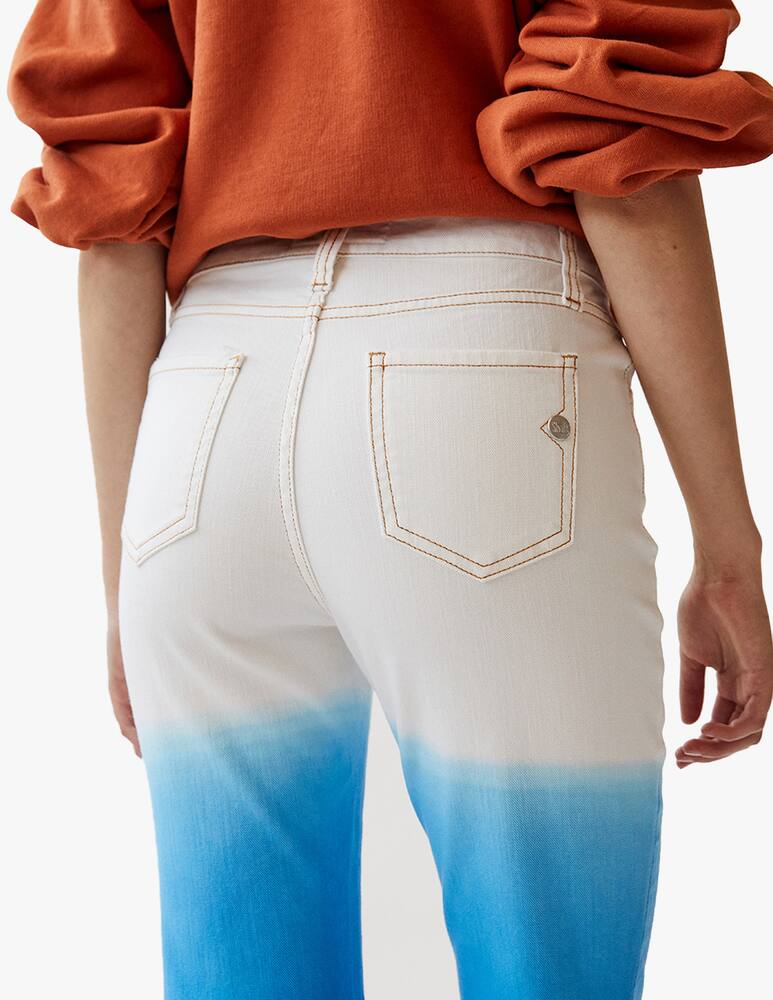 rinascente Shaft Jeans a zampa e vita alta degrade Lara - blu