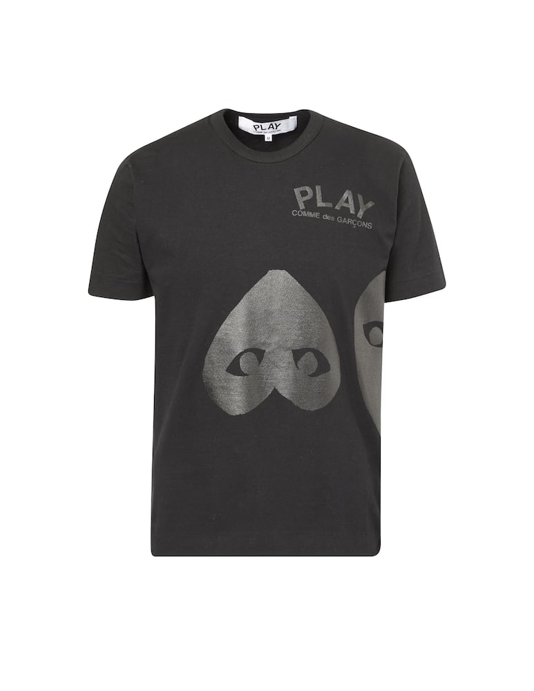 rinascente Comme des Garçons Play Play inverted heart print t-shirt - black