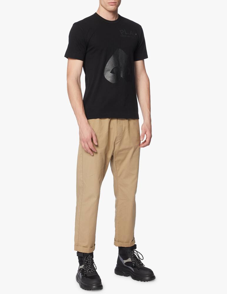 rinascente Comme des Garçons Play Play inverted heart print t-shirt - black