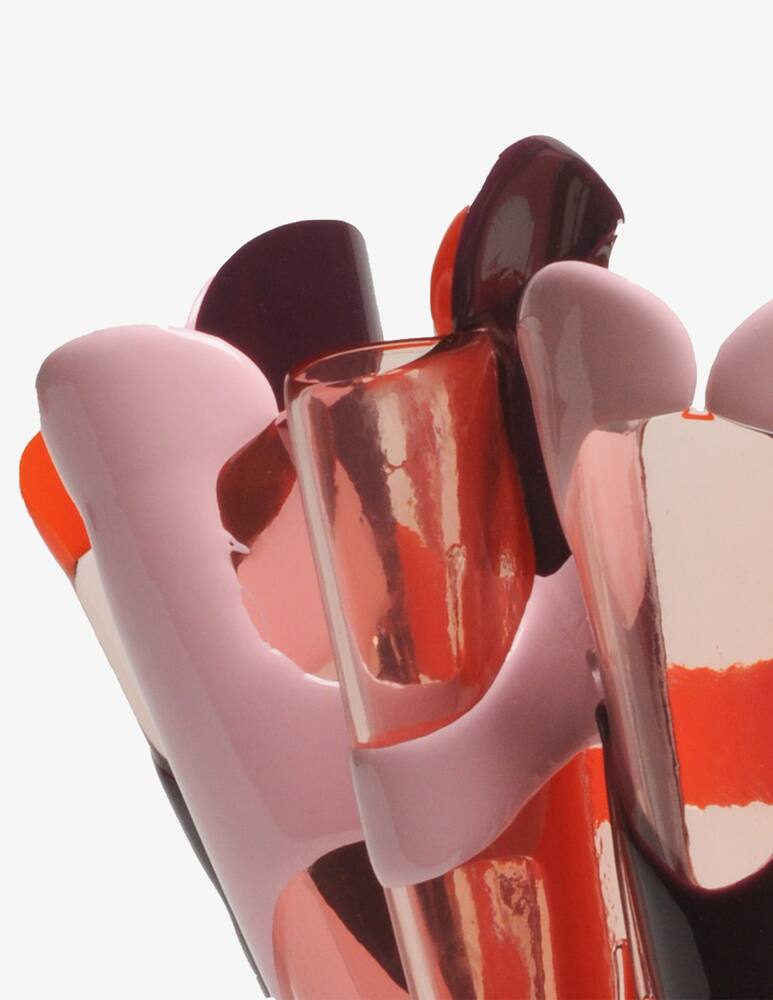 rinascente Fish Design Tartan Vaso By Paola Navone For One-More Collection - rosa