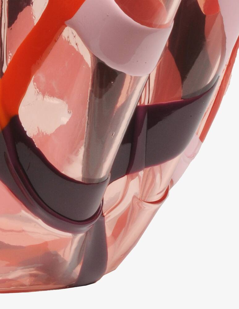 rinascente Fish Design Tartan Vaso By Paola Navone For One-More Collection - rosa