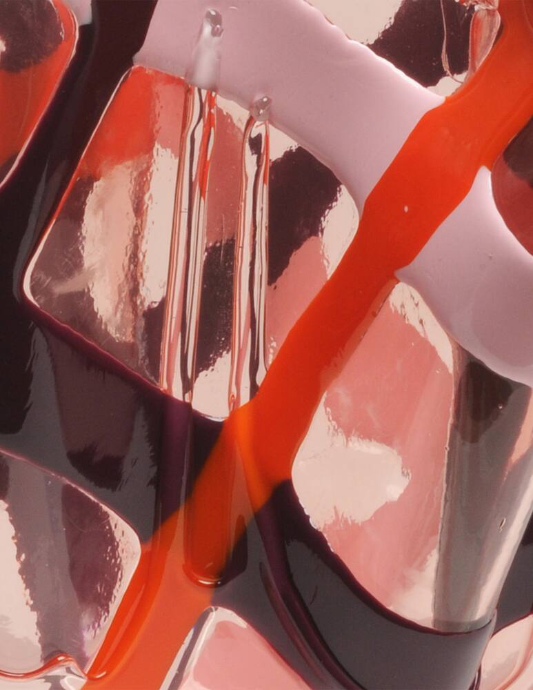 rinascente Fish Design Tartan Vaso By Paola Navone For One-More Collection - rosa