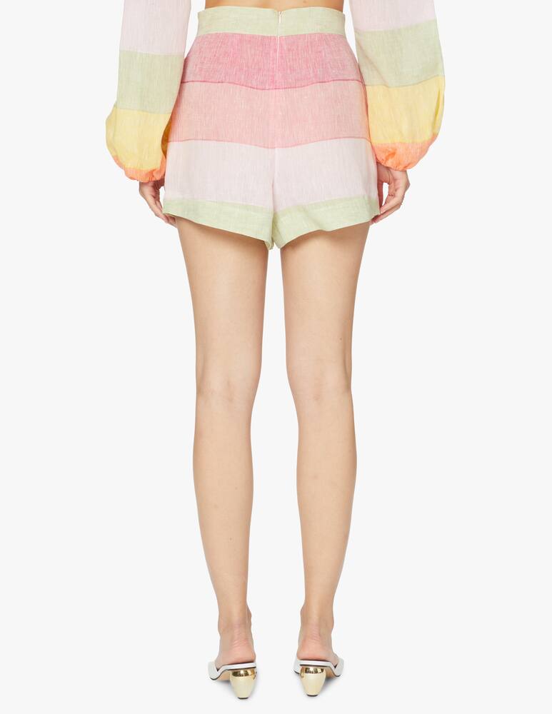 rinascente Amotea Pantaloncini di lino a vita alta Guia - rosa