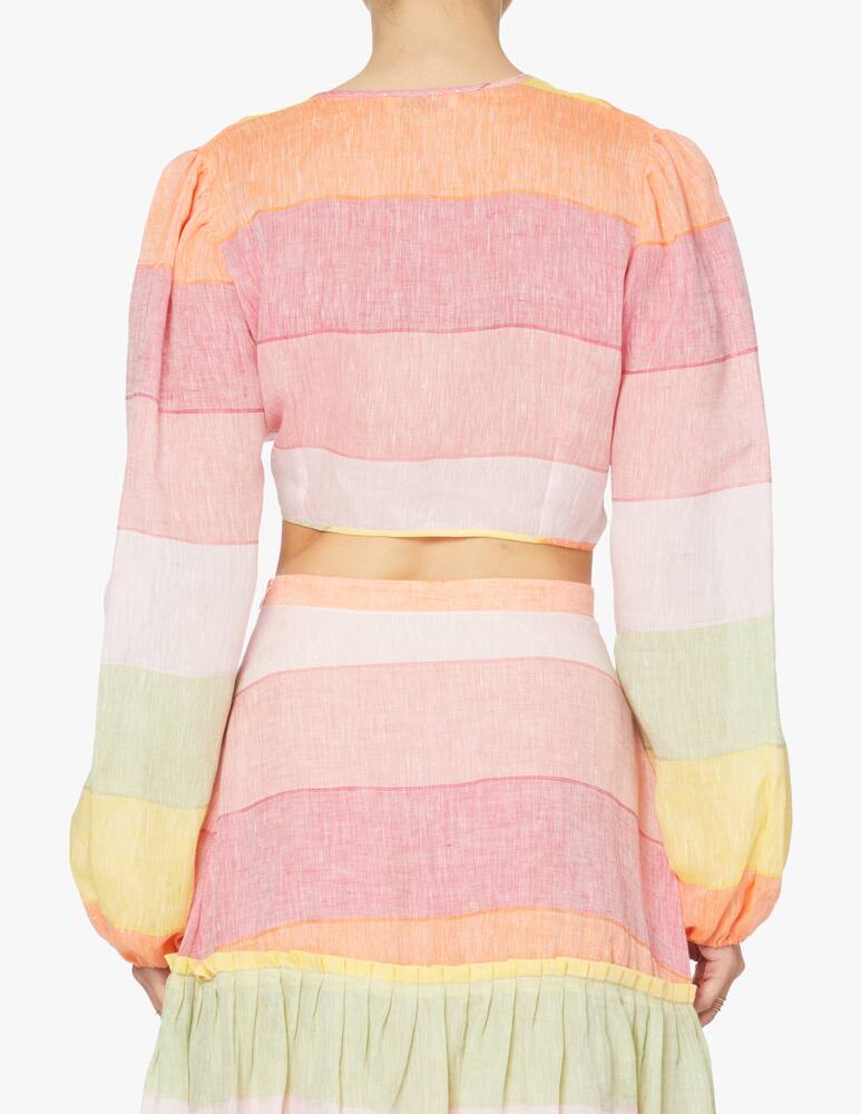 rinascente Amotea Susie linen blouse - pink