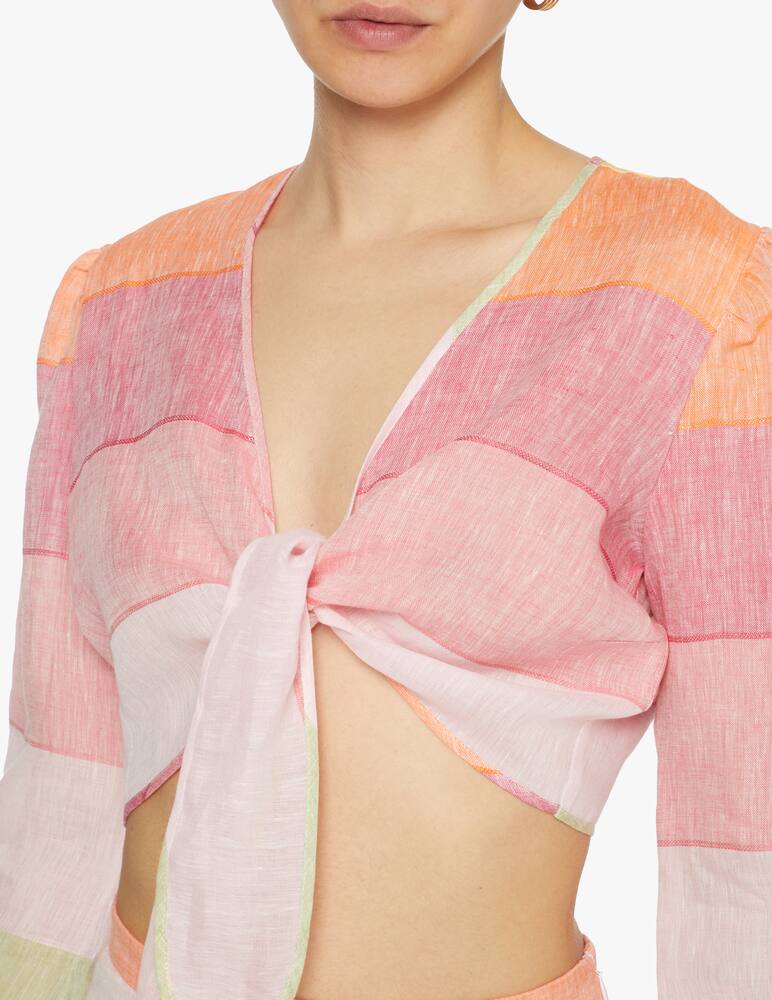 rinascente Amotea Susie linen blouse - pink