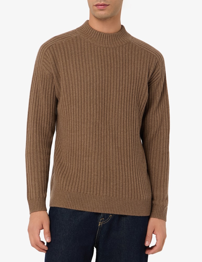 rinascente Pure Cashmere Maglia a costa inglese in cashmere