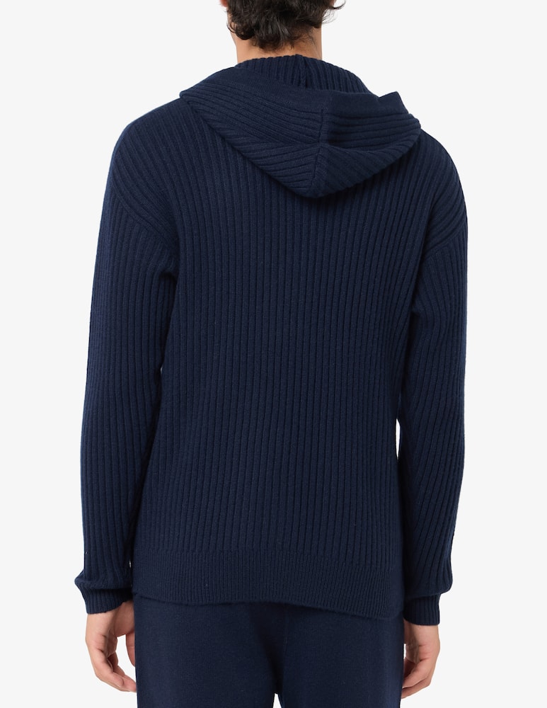 Pure Cashmere Maglia con cappuccio e zip in cachemire - immagine 3 Pure Cashmere Maglia con cappuccio e zip in cachemire - immagine 3