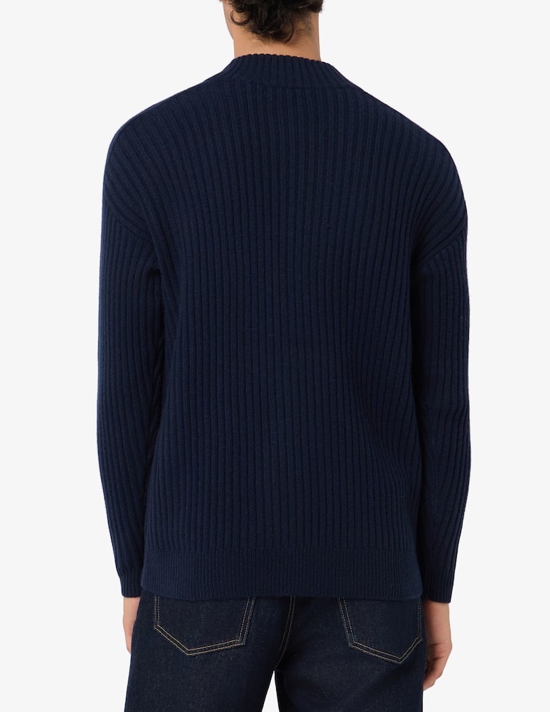 rinascente Pure Cashmere Maglia a costa inglese in cashmere