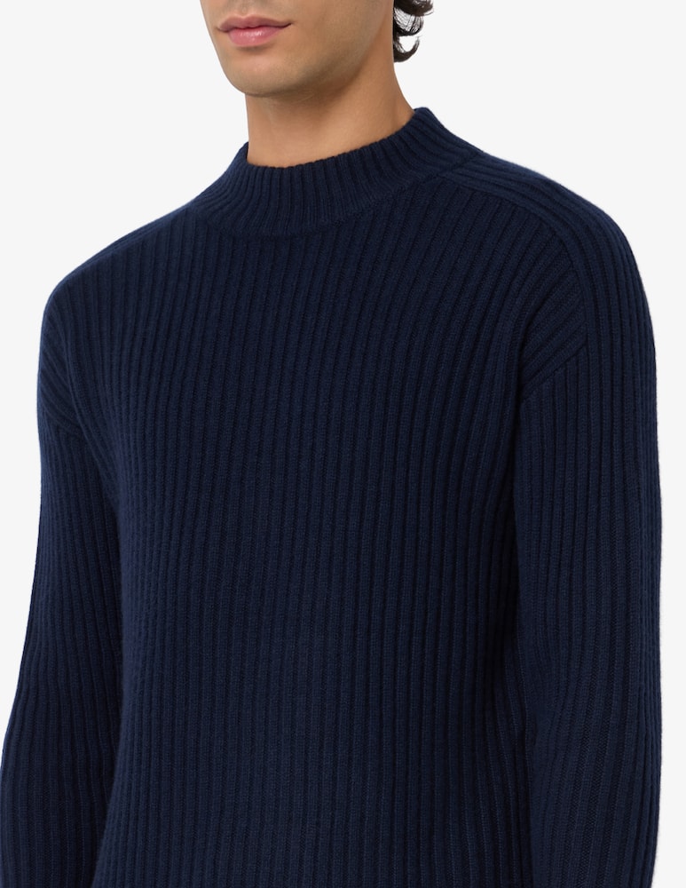 rinascente Pure Cashmere Maglia a costa inglese in cashmere