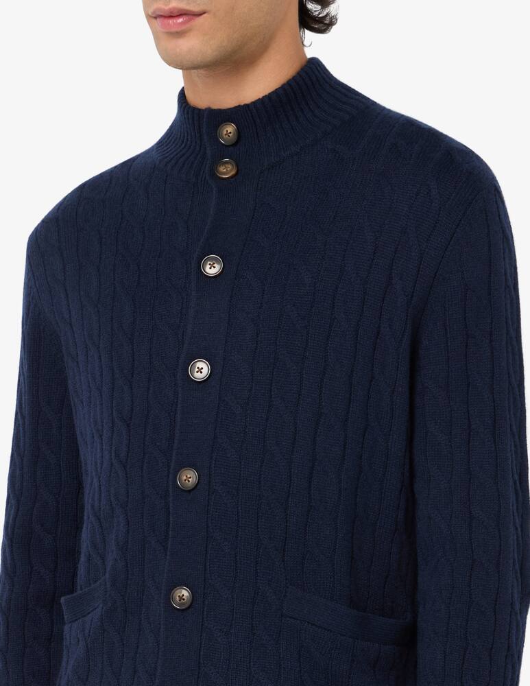 rinascente Pure Cashmere cardigan a trecce con bottoni in cashmere