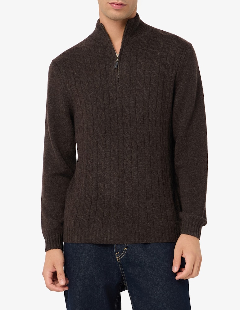 Pure Cashmere Maglia mezza zip in cashmere - immagine 1 Pure Cashmere Maglia mezza zip in cashmere - immagine 1