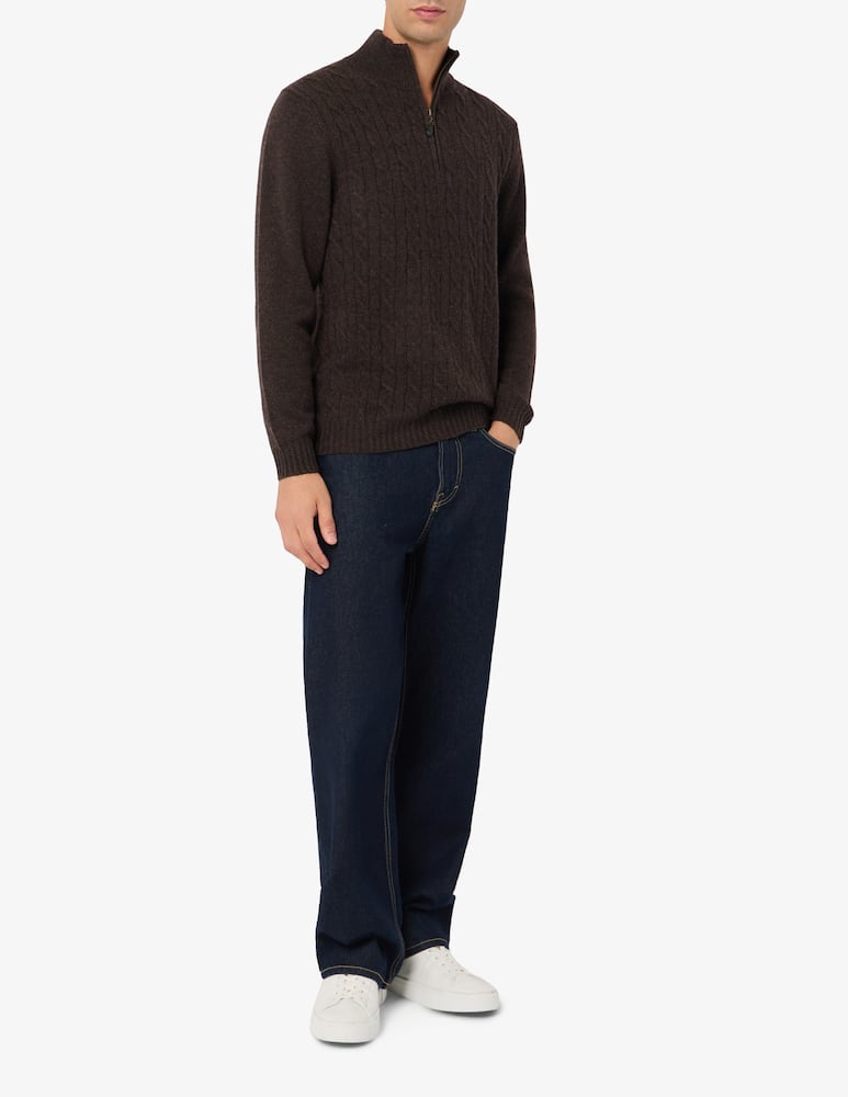 Pure Cashmere Maglia mezza zip in cashmere - immagine 2 Pure Cashmere Maglia mezza zip in cashmere - immagine 2