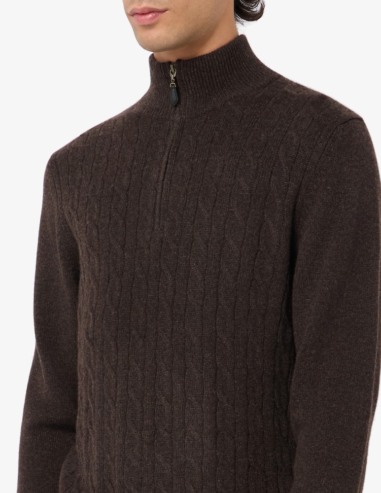 Pure Cashmere Maglia mezza zip in cashmere - immagine 4 Pure Cashmere Maglia mezza zip in cashmere - immagine 4
