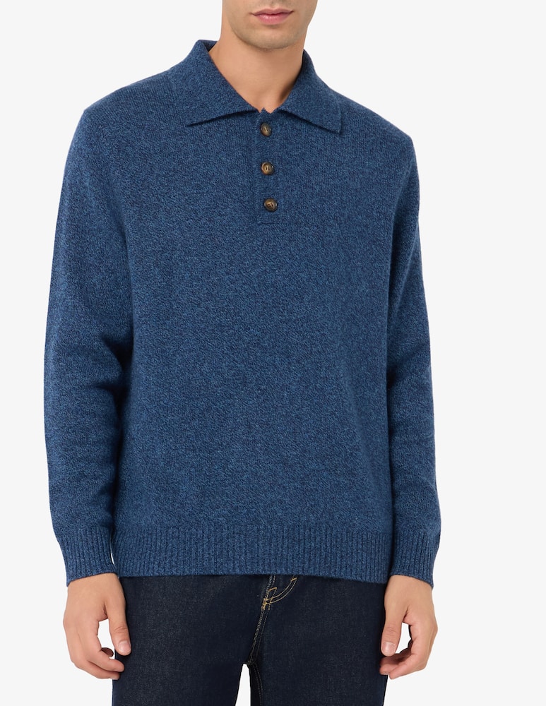 Pure Cashmere Polo maniche lunghe in cachemire moulinex - immagine 1 Pure Cashmere Polo maniche lunghe in cachemire moulinex - immagine 1
