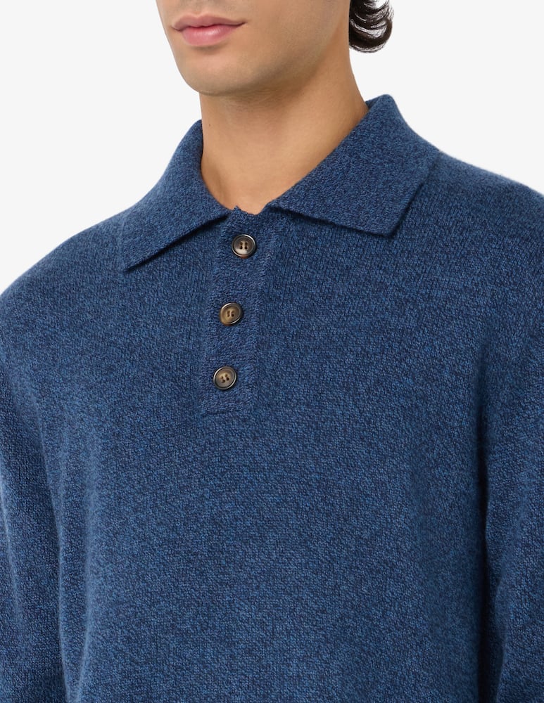Pure Cashmere Polo maniche lunghe in cachemire moulinex - immagine 4 Pure Cashmere Polo maniche lunghe in cachemire moulinex - immagine 4