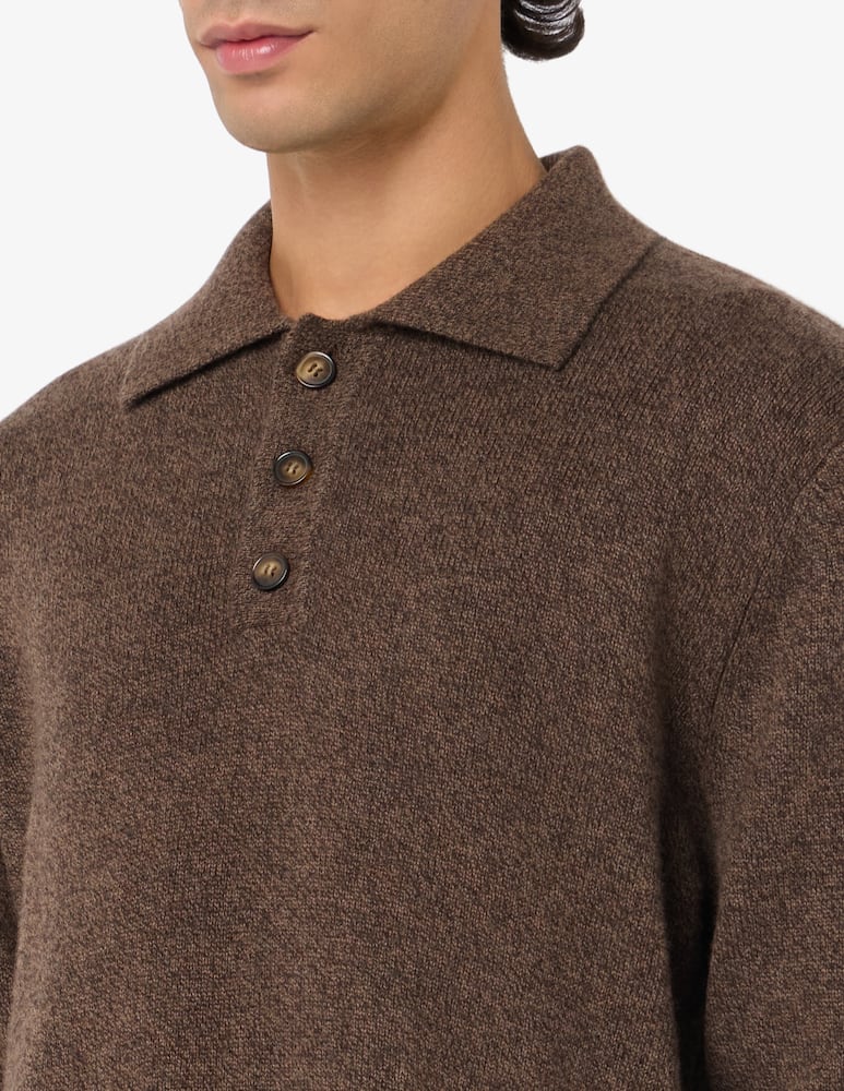 Pure Cashmere Polo maniche lunghe in cachemire moulinex - immagine 4 Pure Cashmere Polo maniche lunghe in cachemire moulinex - immagine 4
