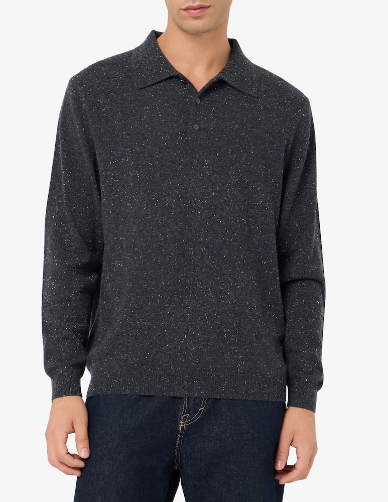 Pure Cashmere donegal cashmere polo shirt - picture 1 Pure Cashmere donegal cashmere polo shirt - picture 1