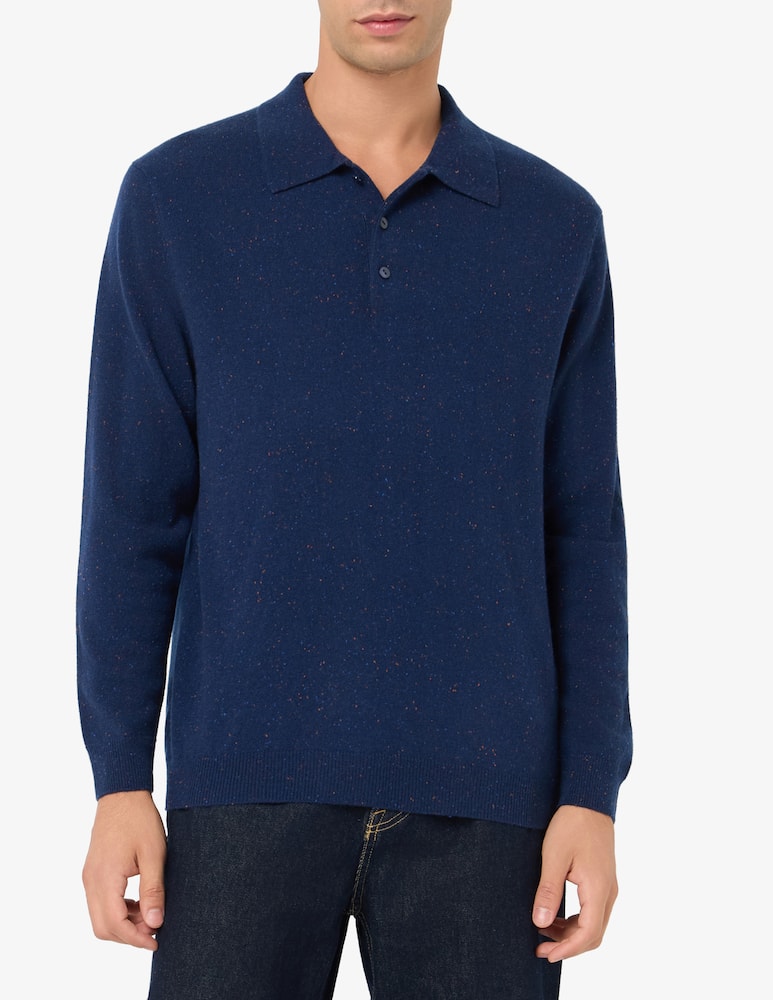 Pure Cashmere Donegal cashmere polo shirt - picture 1 Pure Cashmere Donegal cashmere polo shirt - picture 1