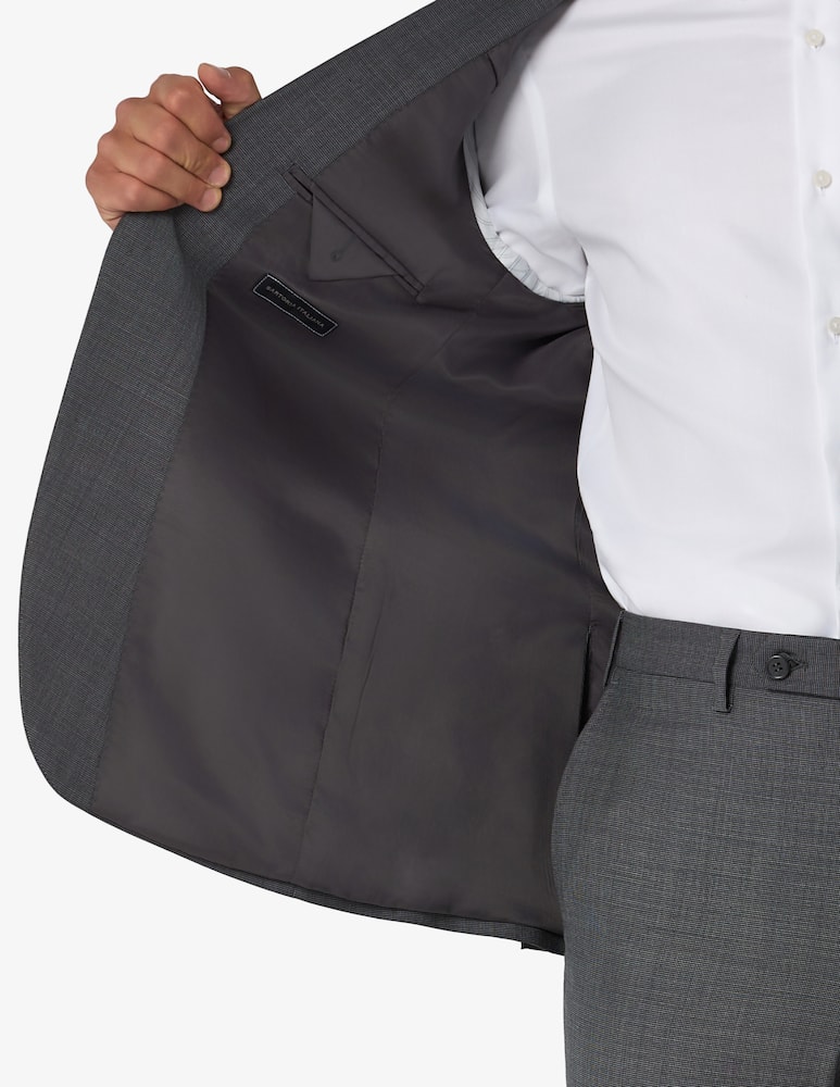 rinascente Sartoria Italiana Abito monopetto micro operato in lana drop 4