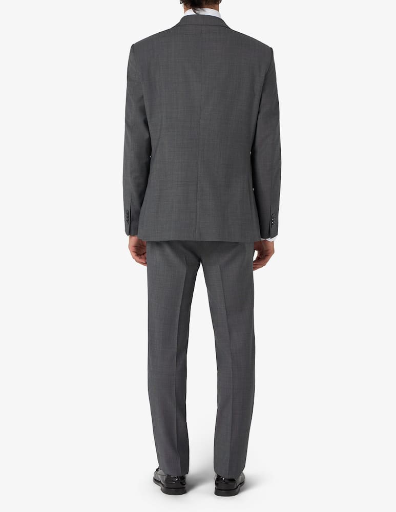 Sartoria Italiana Abito monopetto micro operato in lana drop 4 - immagine 3 Sartoria Italiana Abito monopetto micro operato in lana drop 4 - immagine 3