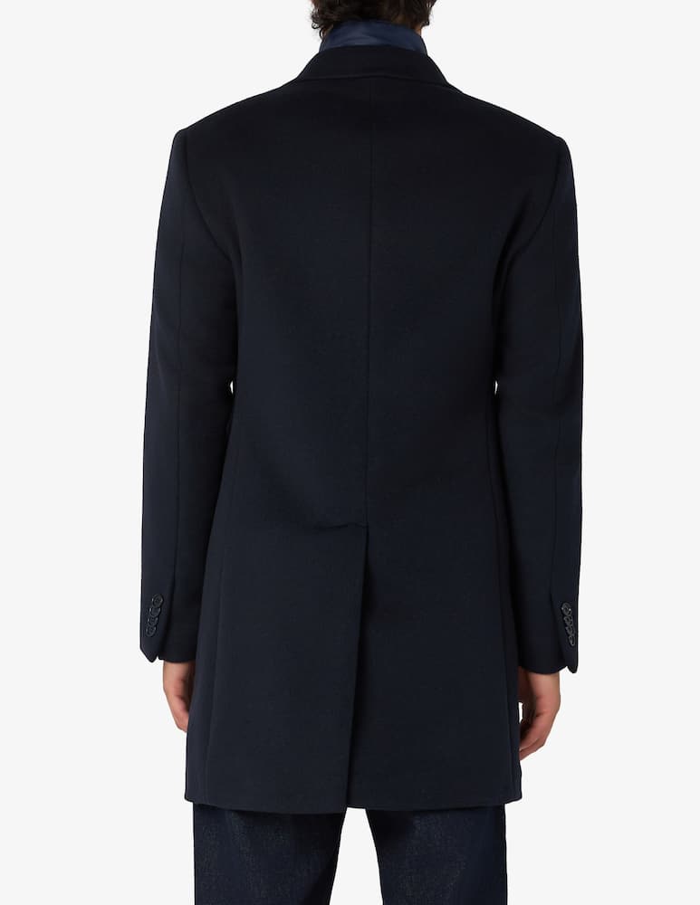 rinascente Sartoria Italiana Wool coat with bib insert