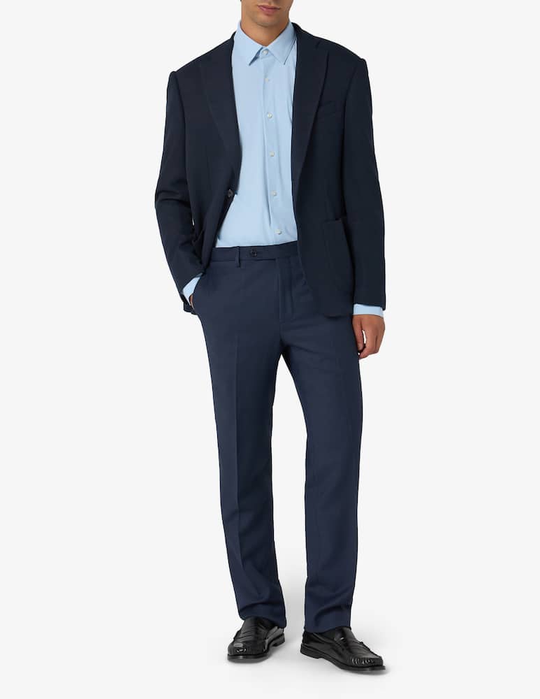 rinascente Sartoria Italiana Giacca monopetto sfoderata in jersey stretch operato drop 7
