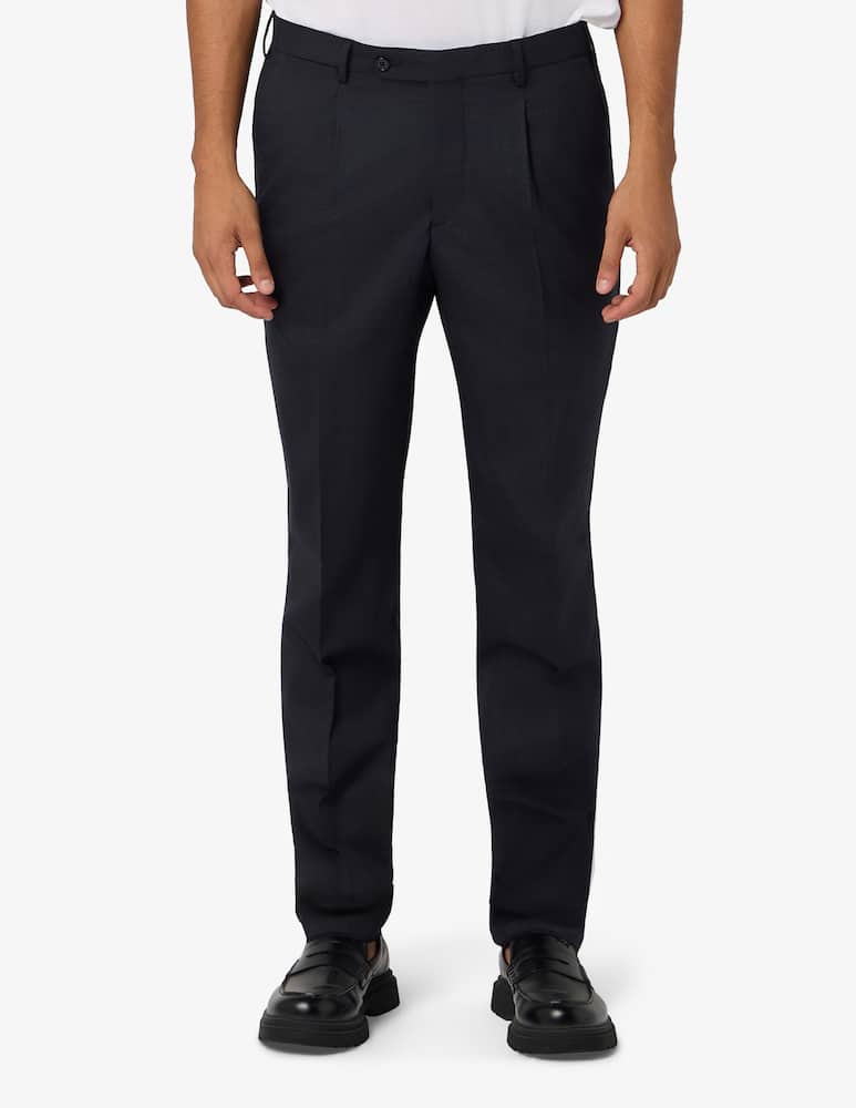 Sartoria Italiana Pantaloni una pince in sallia di lana Drop 6 - immagine 1 Sartoria Italiana Pantaloni una pince in sallia di lana Drop 6 - immagine 1