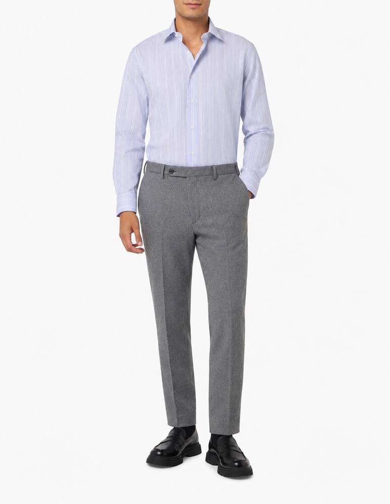 rinascente Sartoria Italiana Pantaloni in flanellina di lana drop 4