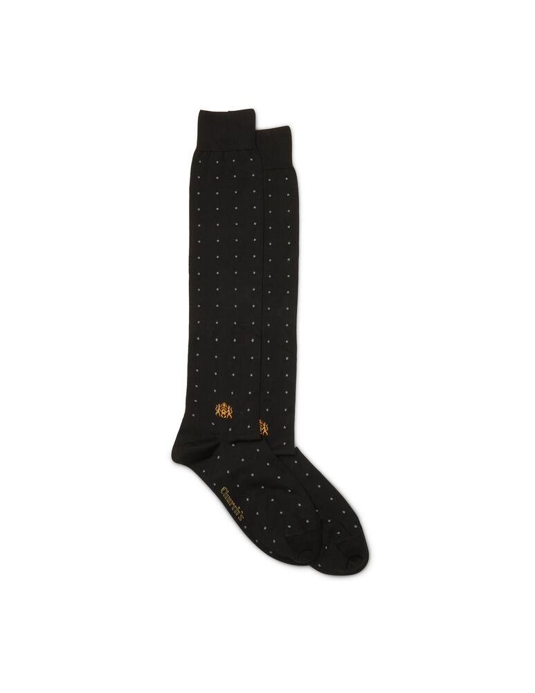 rinascente Church's pois and logo cotton socks