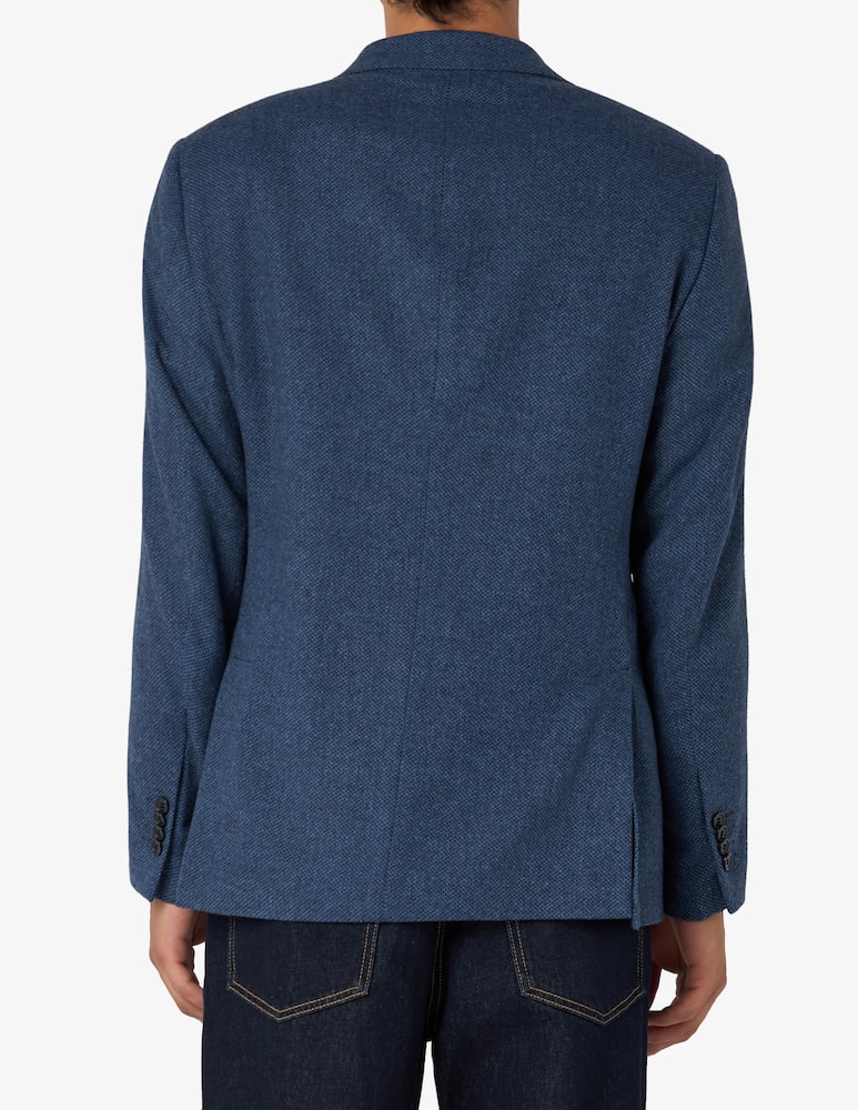 rinascente Sartoria Italiana Giacca monopetto semi sfoderata drop 6 con microfantasia in lana