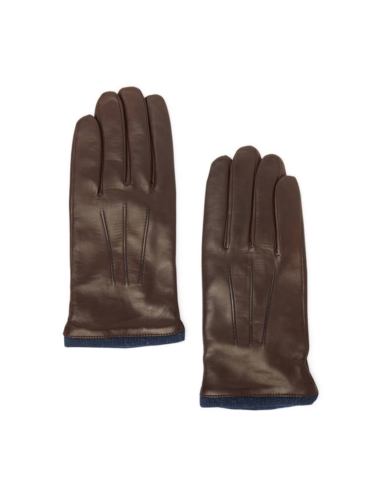 rinascente Rinascente Collection Guanti in pelle con cucitura a contrasto