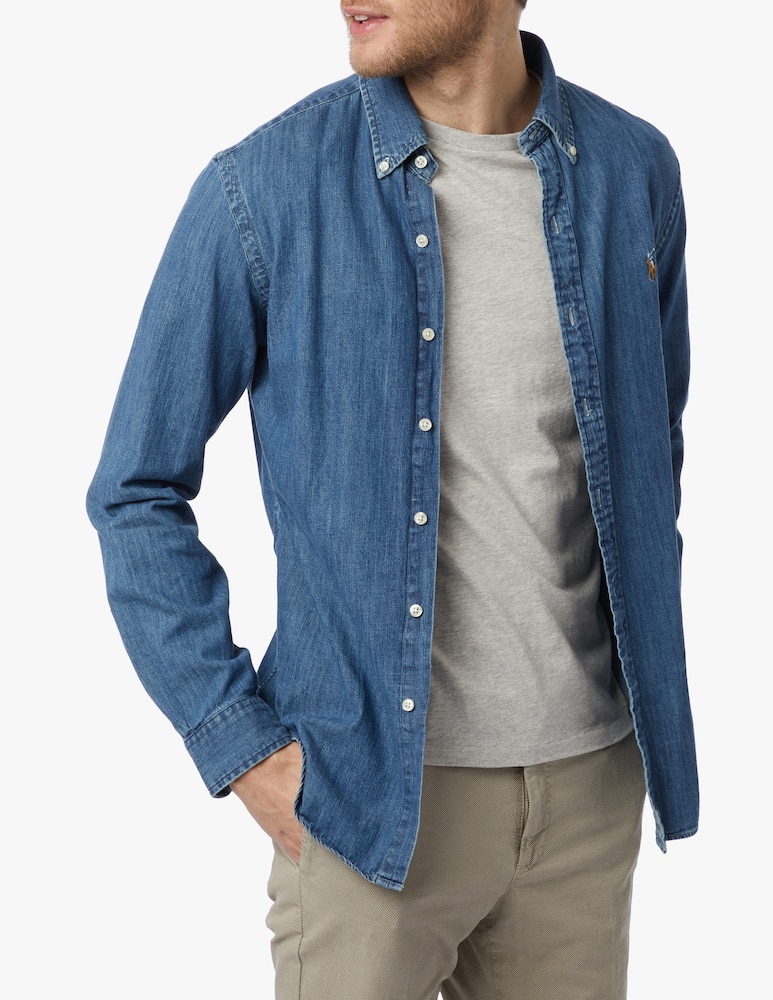 rinascente Polo Ralph Lauren Camicia button down in cotone - blu