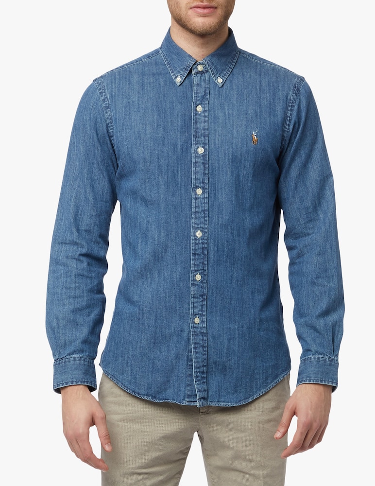 rinascente Polo Ralph Lauren Camicia button down in cotone - blu
