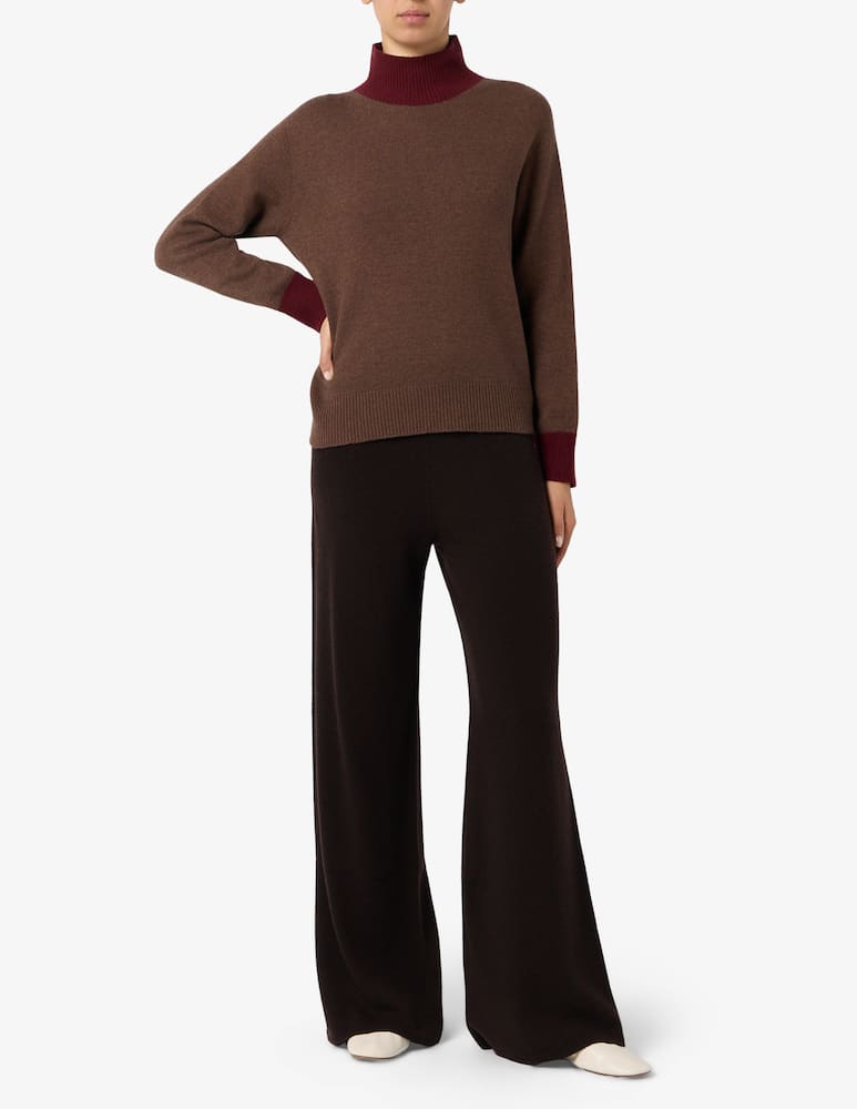 rinascente Rinascente Collection Maglia boxy bicolor a collo alto