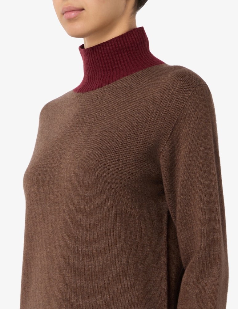 rinascente Rinascente Collection Maglia boxy bicolor a collo alto