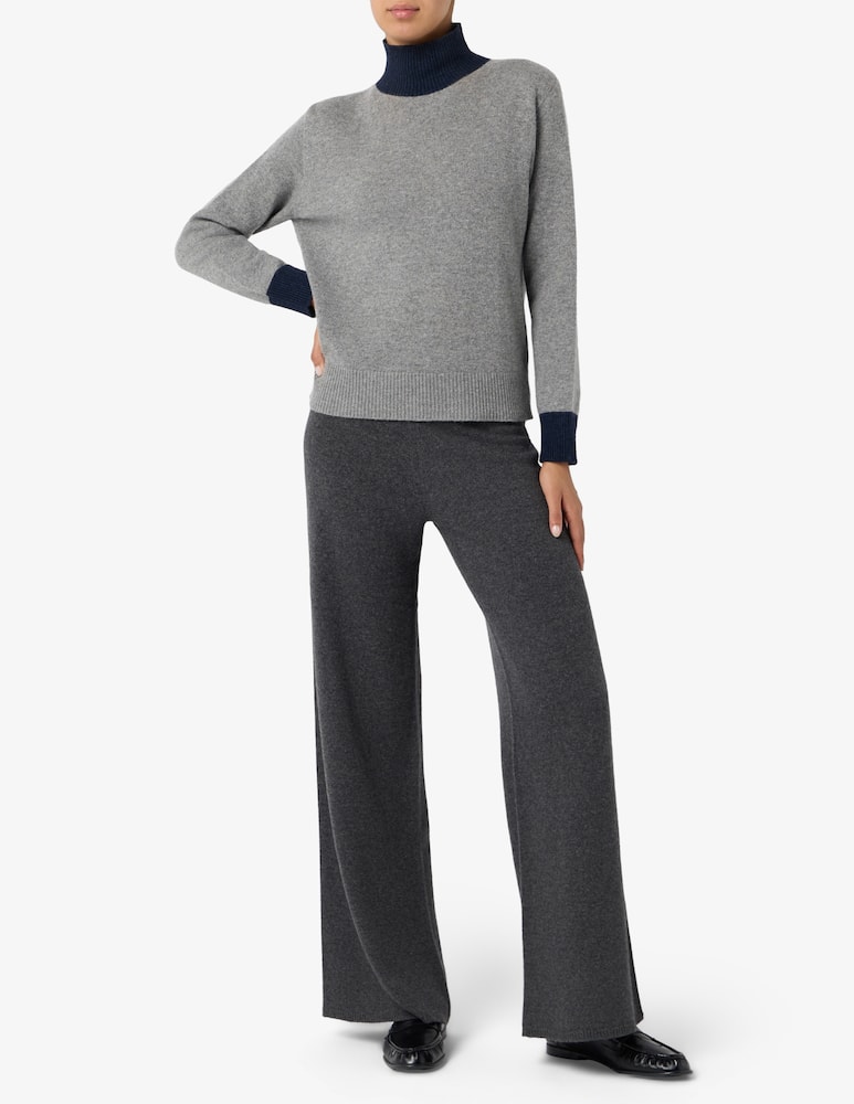 rinascente Rinascente Collection Boxy bicolour turtleneck jumper