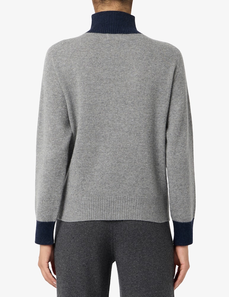 rinascente Rinascente Collection Boxy bicolour turtleneck jumper